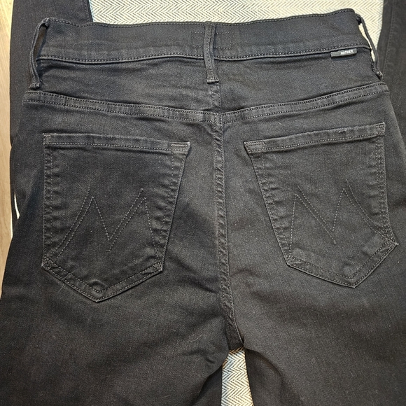 Mother Women's The Insider Crop Step Fray Guilty Racer High Waist Jeans Size 26 - Picture 11 of 14